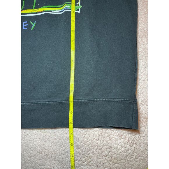 OBEY Crayon Men's Crewneck Sweatshirt Colorful Flower XXLx Black Long Sleeve - Picture 6 of 8